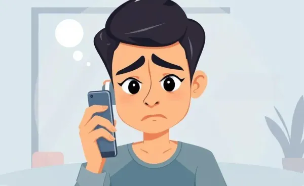 A person on the phone regarding a car insurance cancellation