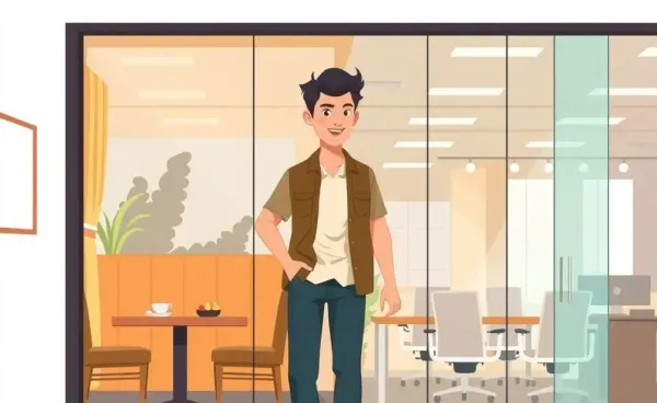 Illustration of a career transition from dining to professional services