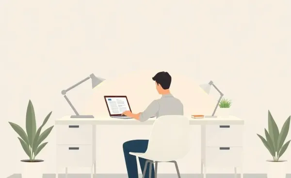 Person checking credit score at home on a laptop