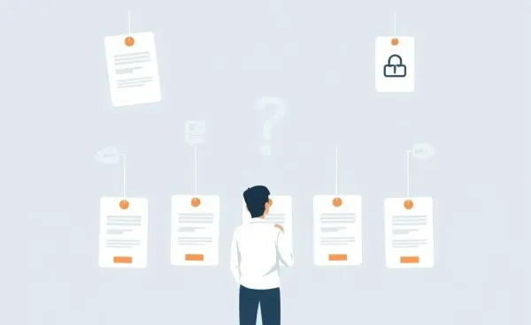A person at a desk looking at car insurance options with different rates