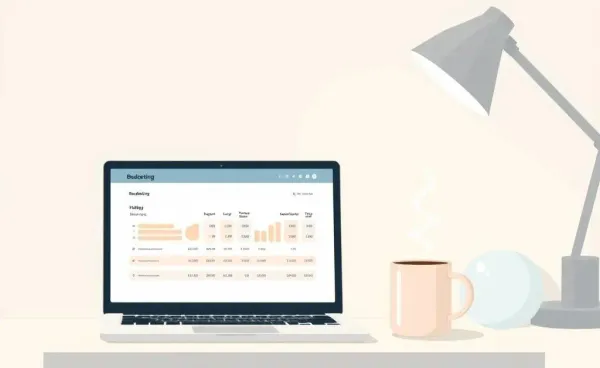 A cozy workspace depicting the process of choosing the right health insurance plan