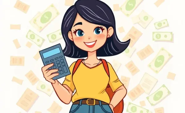Mia overwhelmed by budgeting with bills around her