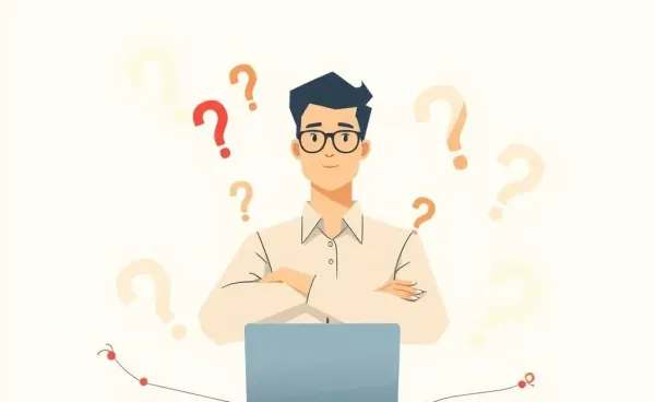 Illustration of a person confidently managing finances amidst swirling uncertainty