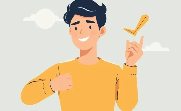 A person confidently making investment decisions