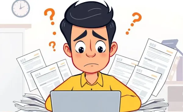 A person looking confused about car insurance options