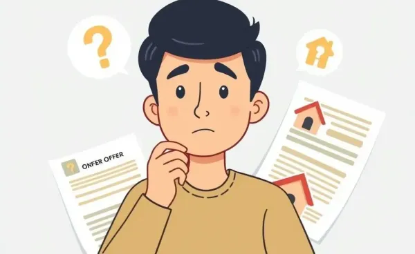 A person considering a real estate offer