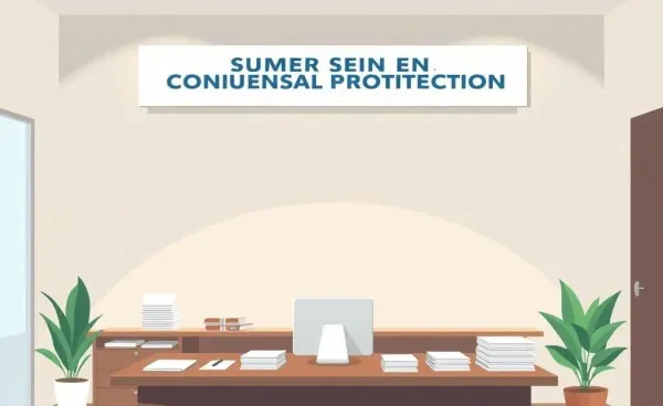 A welcoming office space titled 'Consumer Financial Protection'