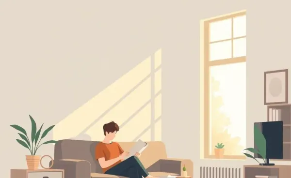 Person enjoying a peaceful moment reading by the window.