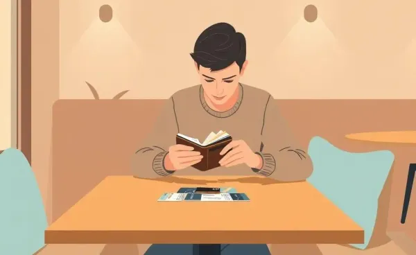 Person handling credit cards at a cafe setting
