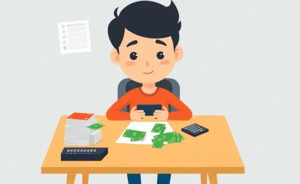 Person evaluating credit cards for churning