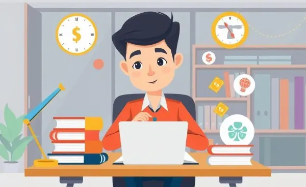 Illustration of a person planning a strategy for a credit card lawsuit