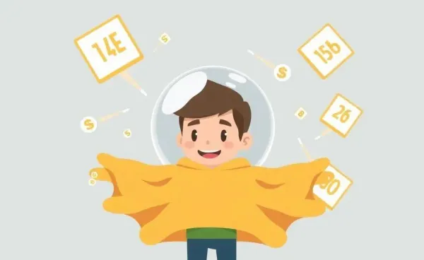 A person shielded by a protective bubble from flying data symbols