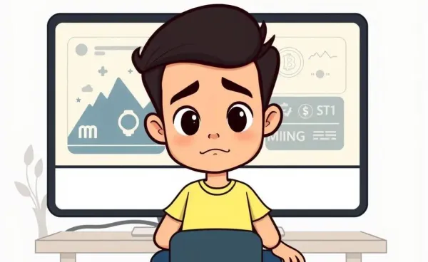 A curious person exploring crypto mining on their computer