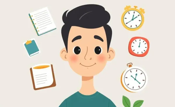Illustration of daily habits icons