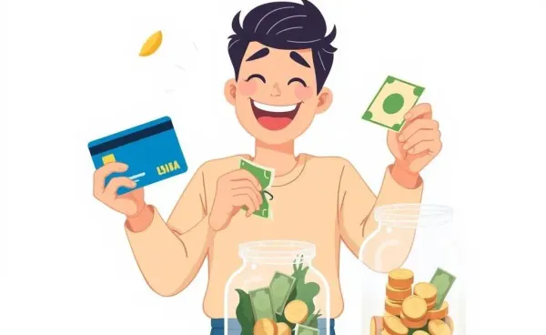 Person celebrating being debt-free by tearing up a bill