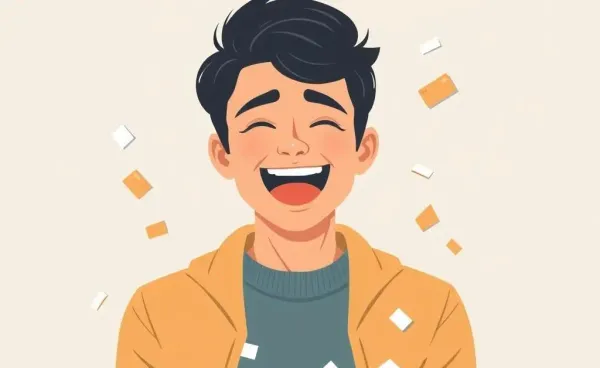Person relieved cutting up credit cards representing debt freedom