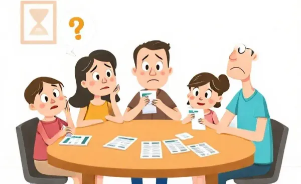 A family discussing dental insurance eligibility.