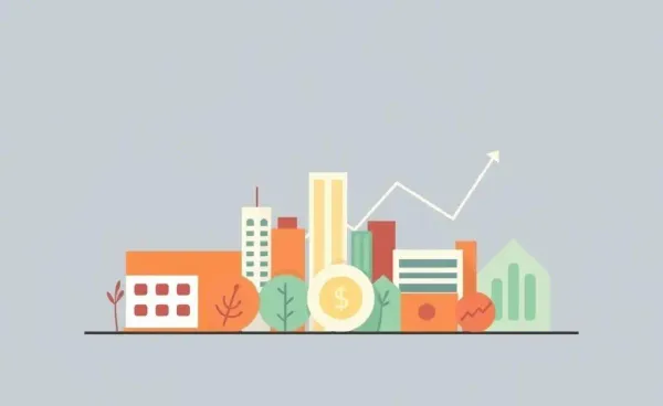 Illustration of a diversified investment portfolio with stocks and bonds