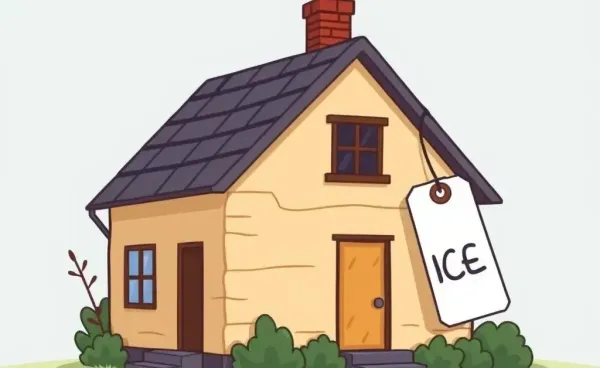 An old, small house with a large price tag.