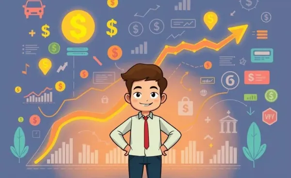 A cartoon-style image of a person starting their investment journey