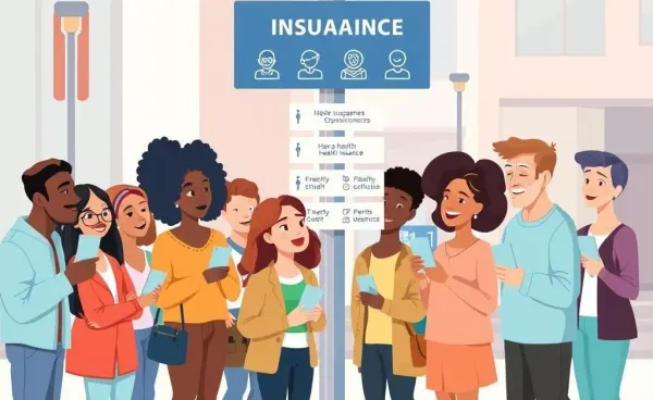 People deciding on health insurance plans