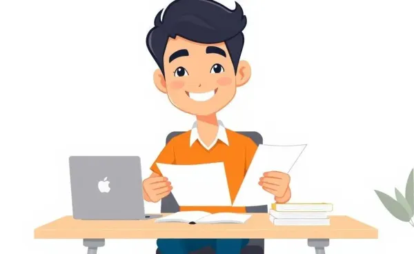 Person managing insurance papers confidently