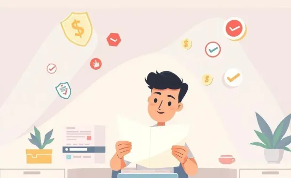 Person navigating insurance claims with documents