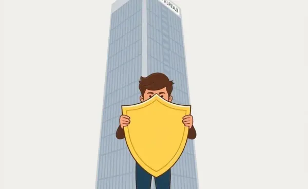 Illustration of safeguarding personal data from a credit bureau