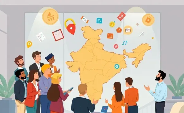 Investors analyzing Indian market opportunities