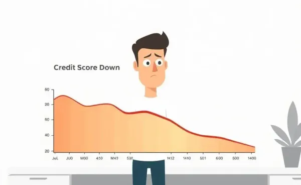 Person puzzled by decreasing credit score after payment
