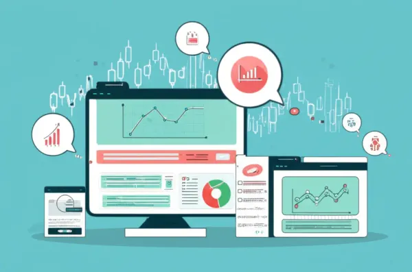 Illustration of an online financial discussion