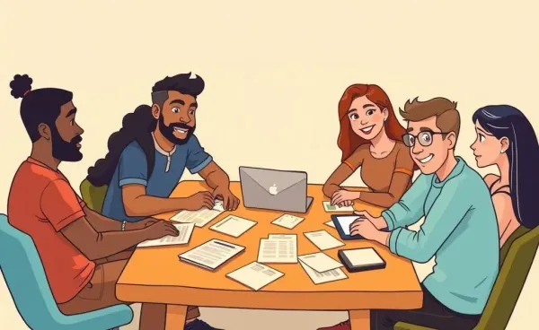 A group of people discussing financial planning