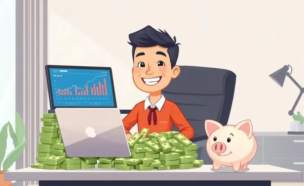 Person planning savings strategies at a desk.