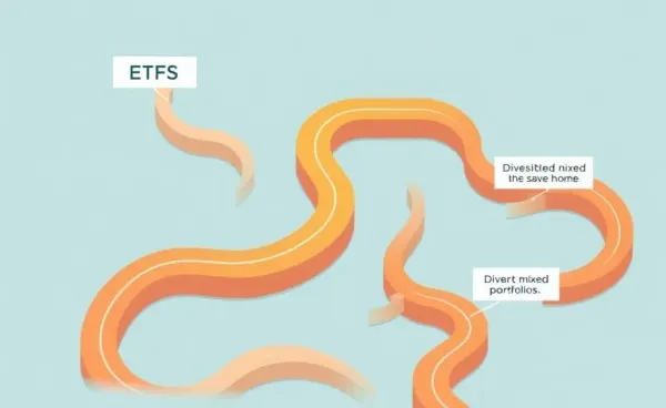 Maze with pathways to ETFs and mixed portfolios