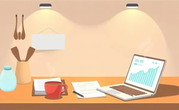 A cozy scene depicting financial planning on a kitchen table