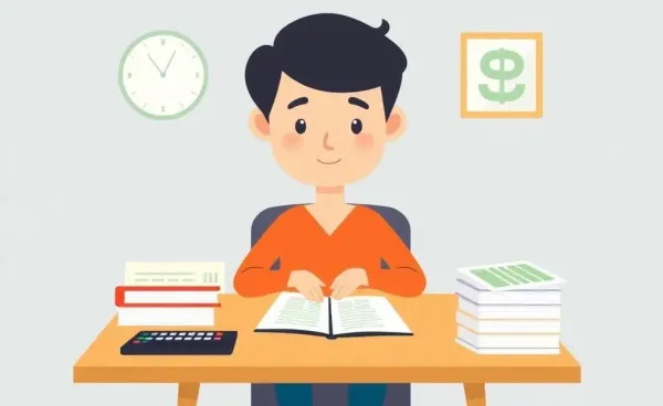 Person finding financial clarity with organized documents