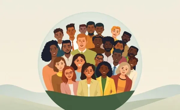 Diverse group of people achieving financial independence around the globe