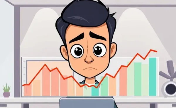 An illustration of someone thinking deeply about financial decisions