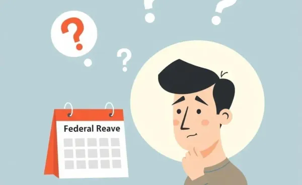 Person thinking about the Federal Reserve meeting calendar