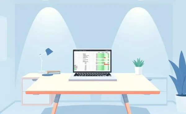 Descriptive alt text for the header image of a desk with a modern spreadsheet