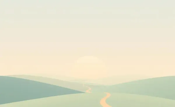 Serene path leading into the horizon representing a financial journey