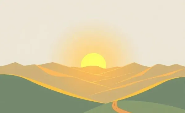 A peaceful mountainous landscape symbolizing the journey to financial freedom