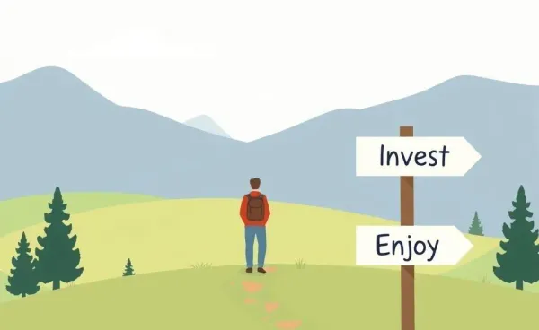 A tranquil path to financial independence with positive signposts