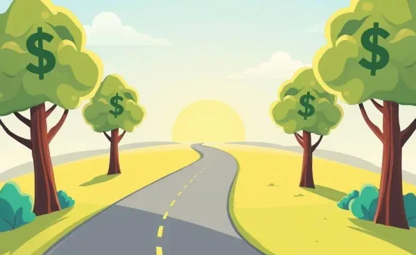 A symbolic journey to financial independence.