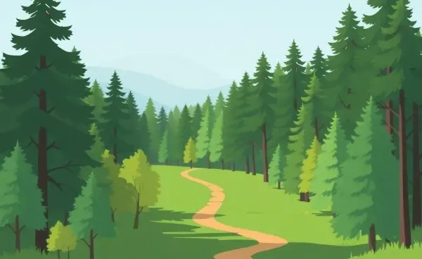 A peaceful path through a forest symbolizing the journey to financial independence