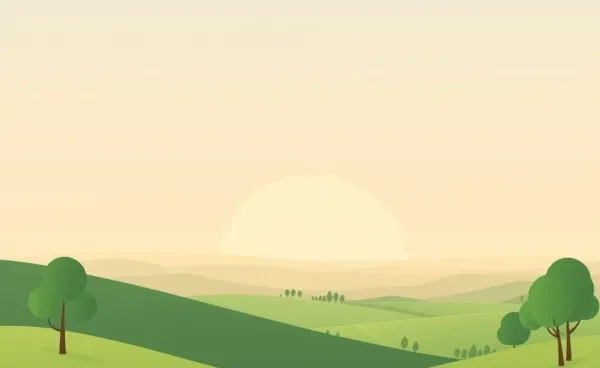 Serene landscape illustrating financial peace and journey