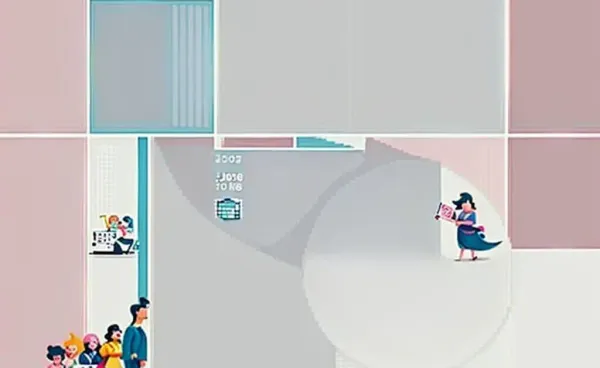 Cartoon image of diverse people managing their finances