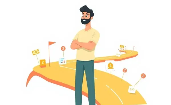 Person in their 30s navigating a financial roadmap