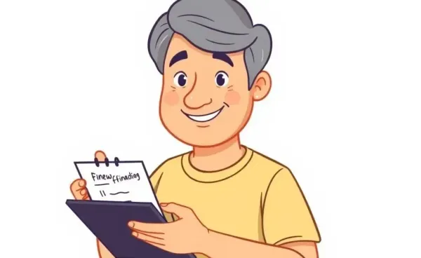 A mature person sketching a new financial plan on a desk.