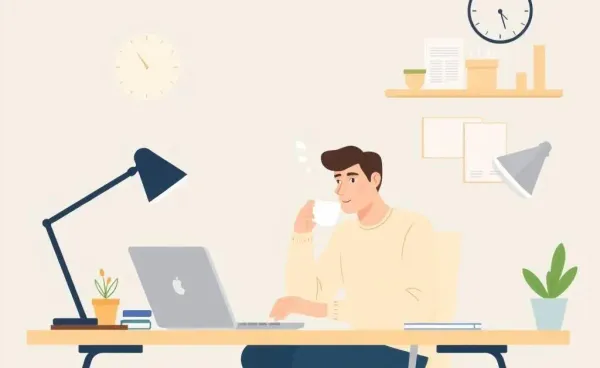 Person contemplating financial decisions at a desk